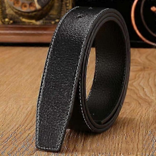 Leather Belts for Men and Women with H-Buckle | Two-Sided Adjustable Belt Straps