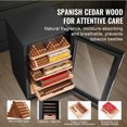 thumbnail image 4 of VEVOR Electric Cigar Humidor Cabinet Cedar Cigar Box Temp Control LED Light, 4 of 9