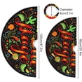 thumbnail image 6 of SKYSONIC Mardi Gras Christmas Tree Skirt Tree Skirt for Holiday Party Home Christmas Day Ornaments 36", 6 of 6
