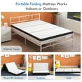 thumbnail image 4 of 3''Tri-fold mattress Memory Foam Mattress, Single Size Mattress, 4 of 8
