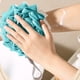 thumbnail image 5 of Esponja de esponja de esponja de buca de baño bicolor 80g gran de espuma para ducha | Red de baño de baño de malla exfoliante suave, cuerda de cinturón resistente y resistente de malla exfoliante, 5 of 6