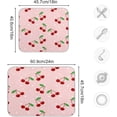 thumbnail image 3 of GZHJMY Cute Fruit (2) Dish Drying Mat for Kitchen Counter,Super Quick Absorbent Composite Sponge Dish Drying Pad,Heat Resistant Non-Slip Rack Tableware Mat (16x18Inch)for Dishes Coffee Machine Dish, 3 of 7