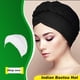 thumbnail image 3 of Moda turbante sólido cómodo una sola capa transpirable cabeza bufanda envuelve sombreros de capó de pelo para mujeres blancas Inevent AP008796-02B, 3 of 6