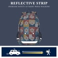 thumbnail image 5 of FORMRS School Backpack 17" Student Travel Bag with Laptop Compartment, Yellow Checkered Daisy, 5 of 7