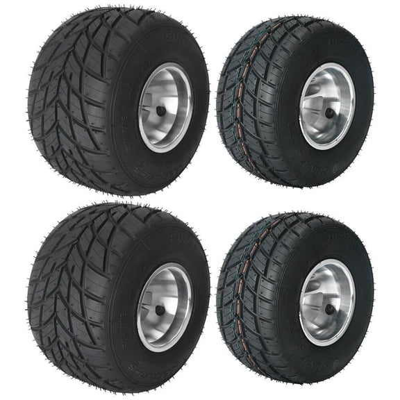 Motorcycle4Pack 5" Front Rear Rain Tire Rim 10x4.5-5 11x7.10-5 Go Kart Buggy DIY ATV Quad