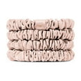 thumbnail image 5 of Skinny Satin Scrunchies 4pk - Peony, 5 of 5
