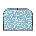 thumbnail image 2 of Lsque Blue Snake Print 4 Slice Toaster Cover , Kitchen Appliance Dustproof Protector , Toaster Protector Dustproof Kitchen Appliance Cover, 2 of 7