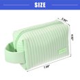 thumbnail image 3 of Vocoste Faux Leather Makeup Bag, Cosmetic Travel Bag Case Large Make Up Brush Organizer Bag Toiletry Bag, Green, 3 of 6