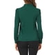 thumbnail image 3 of CAMISA DE BOTONES DE MANGA LARGA EN V ELEGANTE PARA MUJERES CHIC XL VERDE, 3 of 7