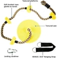 thumbnail image 4 of Kids Climbing Rope with Platform, Disc Tree Swing Seat Rope Ladder for Swing Set Outdoor Play Equipment, 4 of 5
