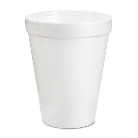 Foam Cups 6oz White - 1000 Pack Disposable Cups for Hot & Cold Beverages - Insulated Polystyrene Cups for Coffee, Tea, Water - Office, Home, Parties