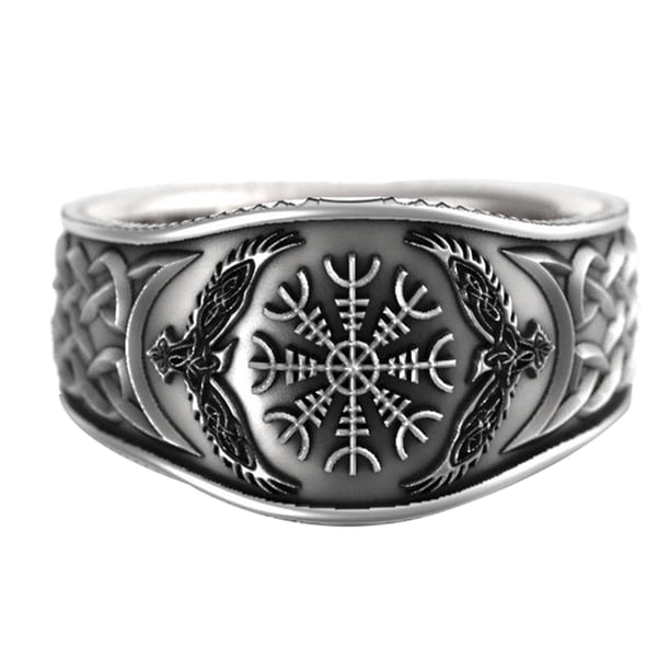 Anillo Graffiti Brújulas Mitología Sonducket Tamaño 9