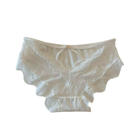 Cotton Panty Cotton High Waist Underwear for Women  Ladies  Solid Color Comfortable Breathable Lace Underwear