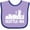 Lavender and Purple, variant on Inktastic Seattle Skyline Grunge Boys or Girls Baby Bib