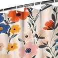 thumbnail image 3 of Pioneer Flower Floral Print Pattern Shower Curtain 36"x72" ,Bathroom Decorative Shower Curtains Set with 12 Hooks,Modern Waterproof Washable Shower Curtain, 3 of 6