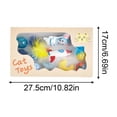 thumbnail image 7 of indoor Cat toys, Cat Stimulation toys for indoor Cats, Yarn Wrapped Ball, Wicker Rattle Ball, Plush Veggie, Daily Engagement, Assorted, 5 Pc, 7 of 7