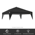 thumbnail image 2 of CORE 10' x 10' Canopy Colored Replacement Top Accessory, Fits CORE 10'x10' Instant Canopy, BLACK, 2 of 7