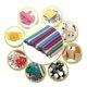 thumbnail image 3 of Riwesomey 30 unidades/juego de barras de pegamento caliente con purpurina multicolor, barras adhesivas altas no tóxicas Artesanía Riwesomey GJ1641-00, 3 of 6