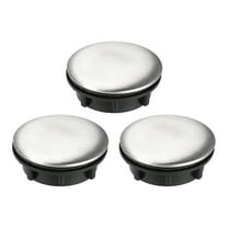 Uxcell Faucet Hole Covers Metal, Nickel Plated, Plastic 1"-1.2" Hole Size 1.42" x 0.55" Silver 3pcs