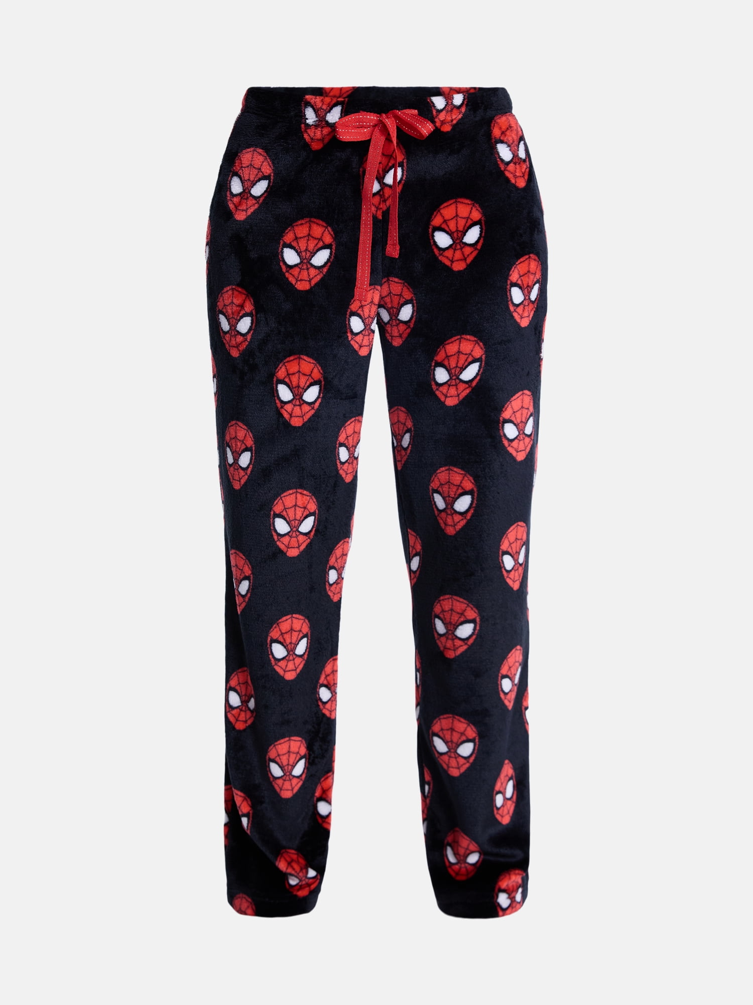 Spider-Man Women's Minky Fleece Pajamas Pants with Pockets, Sizes XS-3X