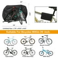 thumbnail image 4 of Bike Cover for 2 Bikes, 210T XXL Bicycle Covers Outdoor Waterproof with Lockhole for Mountain Bike, 4 of 7