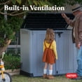thumbnail image 6 of Keter Store-It-Out Prime 4.3 x 3.7 ft. Outdoor Resin Storage Shed with Easy Lift Hinges, Perfect for Yard Tools, Pool Toys and Garden Accessories, Grey, 6 of 17