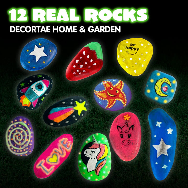  JOYIN 12 Rock Painting Kit, Arts and Crafts Gifts for Boys and  Girls Ages 4-12, DIY Art Supplies, Craft Activities Kits, Kid Toys for 4+,  Family Creative Activity, Toddler Birthday Gifts