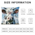 thumbnail image 5 of YINGXI They Say I M and Difficult Funny Cow Pillowcase,Pillow Cover Gifts,Funny Cow,Decor Linen Cushion Cover for Sofa Couch Bed 12x12in, 5 of 5