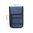 thumbnail image 2 of Uxcell Neck Wallet Travel Pouch, RFID Blocking Waterproof Travel Organizer Pouch, Blue, 2 of 6