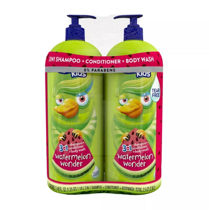 Suave for Kids 3-in-1 Watermelon Wonder, 2 ct