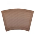 thumbnail image 2 of ROSOZ Round Table Fan Shaped Place Mats Heat Resistant Waterproof Dining Table Pads for Hotel Western Restaurant New Chinese Style Tableware, 2 of 7