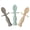 Mint/Beige/Grey, variant on Upward Baby Silicone Baby Feeding Spoon with Anti Choke Barrier - Baby Spoons Self Feeding 6 Months, First Stage Infant Supplies and Toddler Utensils, Baby Led Weaning Soft-Tip Training Spoon, 3 Pack
