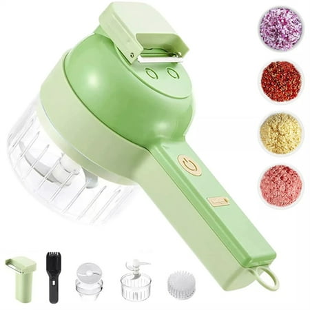 

Lishuaiier 4-in-1 Handheld Electric Vegetable Cutter Food Choppers