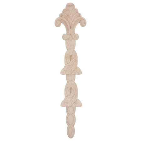 

Nishuna Wooden Applique Uncolored Carved Onlay Furniture Applique Woodcarving Craft