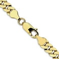 thumbnail image 6 of Auriga Fine Jewelry 10K Yellow Gold 6.25 mm Flat Beveled Curb Chain Necklace for Mens 22", 6 of 6