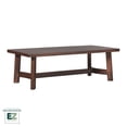 thumbnail image 2 of Walker Edison Modern Farmhouse Easy Assembly Wood Coffee Table Medium Brown, 2 of 12