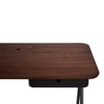 thumbnail image 5 of Poppin Key Desk, 48x24", Black + Walnut, 5 of 5