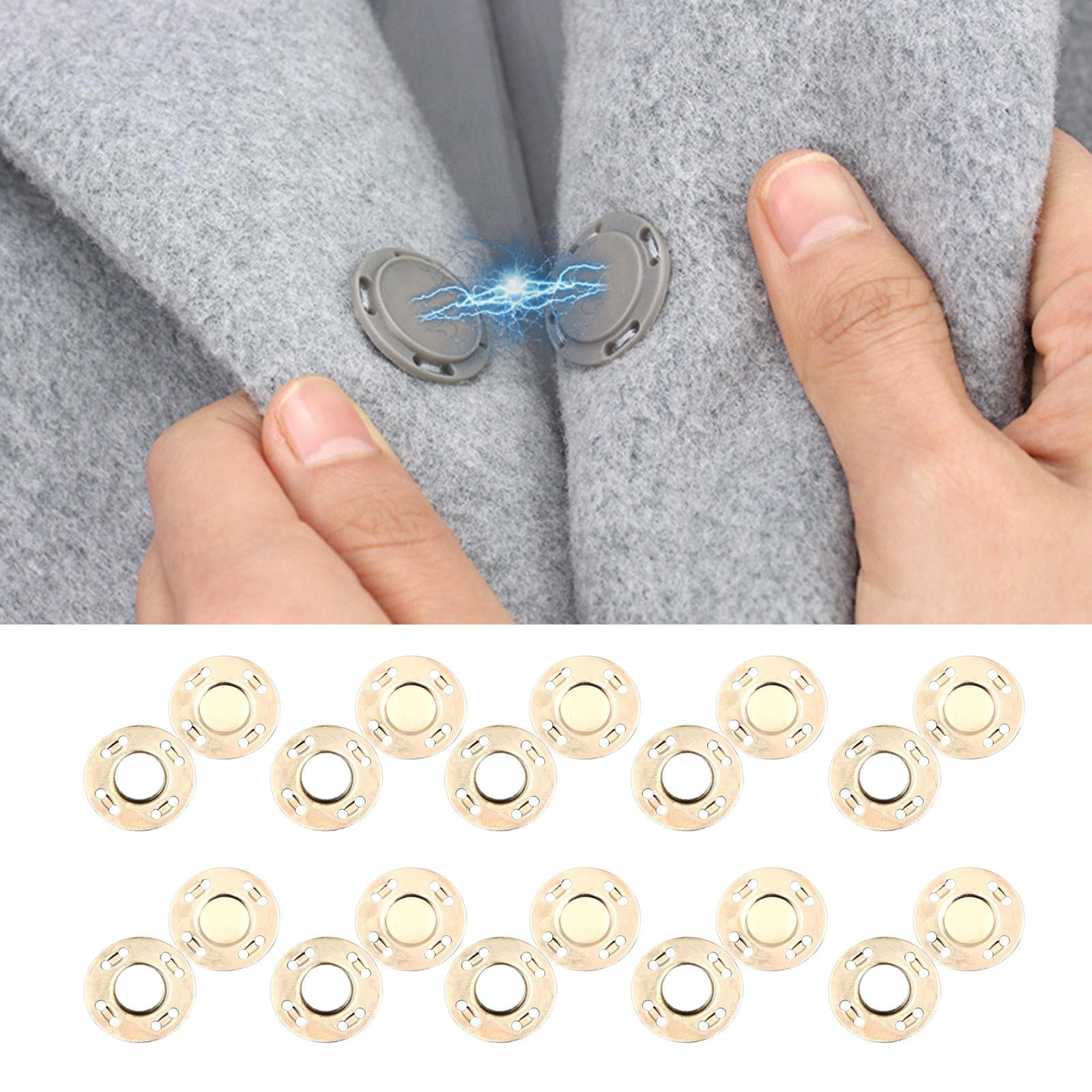 FVDPWYE 20 Pairs Button Clasps Snaps Alloy Knitting Quilting Sewing Pants Jean Coats