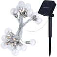 thumbnail image 6 of Solar String Lights Globe 8 Feet Waterproof LED Fairy Lights Outdoor Starry Lights Solar Powered String Light for Garden Yard Home Party Wedding Decoration (Warm White-10 LEDs), 6 of 7