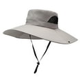 thumbnail image 1 of Oversized Sun Hat with Windproof Rope for Men, Wide Brim Upf Fishing Cap for Sun Protection, Mountaineering & Outdoor Summer Solid Color Hat, Ihhxbz, 1 of 8