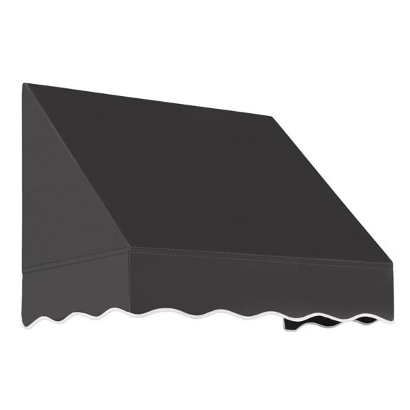 Awntech 3.375 ft San Francisco Fixed Awning Acrylic Fabric, Black