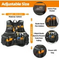 thumbnail image 5 of Tool Vest Electrician, 15 Pockets Tool Vest for Handyman, Carpenter Construction Electrician Tool Vest, Reflective Safety Tool Vest for Men, 5 of 7