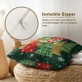 thumbnail image 3 of Christmas Trees Throw Pillow Covers 20x20 Inch Set of 2, Xmas Tree Red Green Decorative Pillowcases Soft Square Cushion Case Decoration for Sofa Couch Winter Holiday Decor, 3 of 4