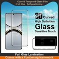thumbnail image 3 of IMAK For Oppo Find X8 Pro 5G Screen Protector Full Glue 3D Curved Tempered Glass Film with Positioni, 3 of 5