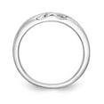 thumbnail image 2 of 14K White Gold Ring Band Wedding Diamond Round Complete Trio Ladies, 2 of 7