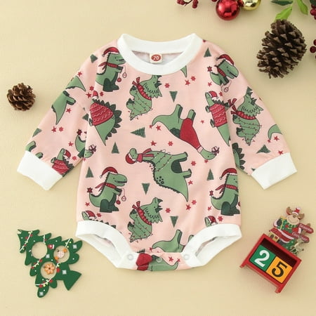 

Hunpta Infant Boys Girls Long Sleeve Fashion Dinosaur Prints Romper Tops Bodysuit For Babys Clothes Newborn