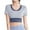 Blue-15, variant on Mittory Women's Workout Tops with Built in Bra Quick Dry Short Sleeve Athletic Crop Shirts Yoga Outfits