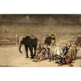 thumbnail image 2 of Émile Friant 24x17 Black Ornate Framed Double Matted Museum Art Print Titled: The Entrance of the Clowns (1881), 2 of 5