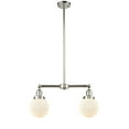thumbnail image 3 of Innovations Lighting 209-PN-G201-6 Beacon 2 Light 23" Wide Linear Chandelier - White, 3 of 5
