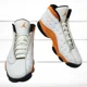 thumbnail image 1 of Ni - ke 2021 Air Jordan 13 Retro White Starfish Black Sneakers 414571-108 Mens Size 10.5, 1 of 5